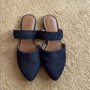 Brand New Indigo Red Jean Flats- size 6